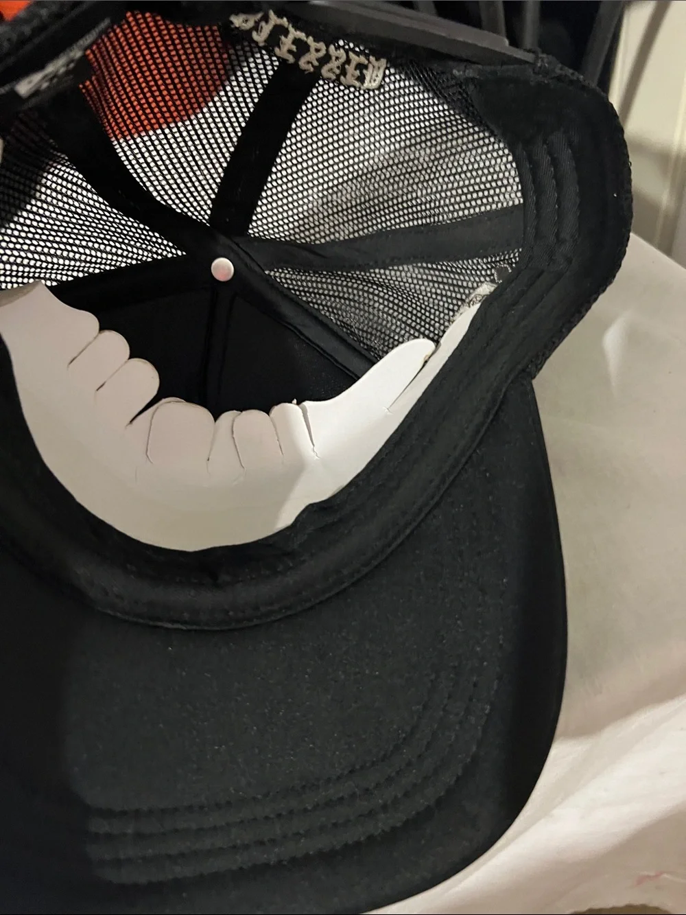 DGK Black Mesh Trucker Cap with White Inner Sweatband